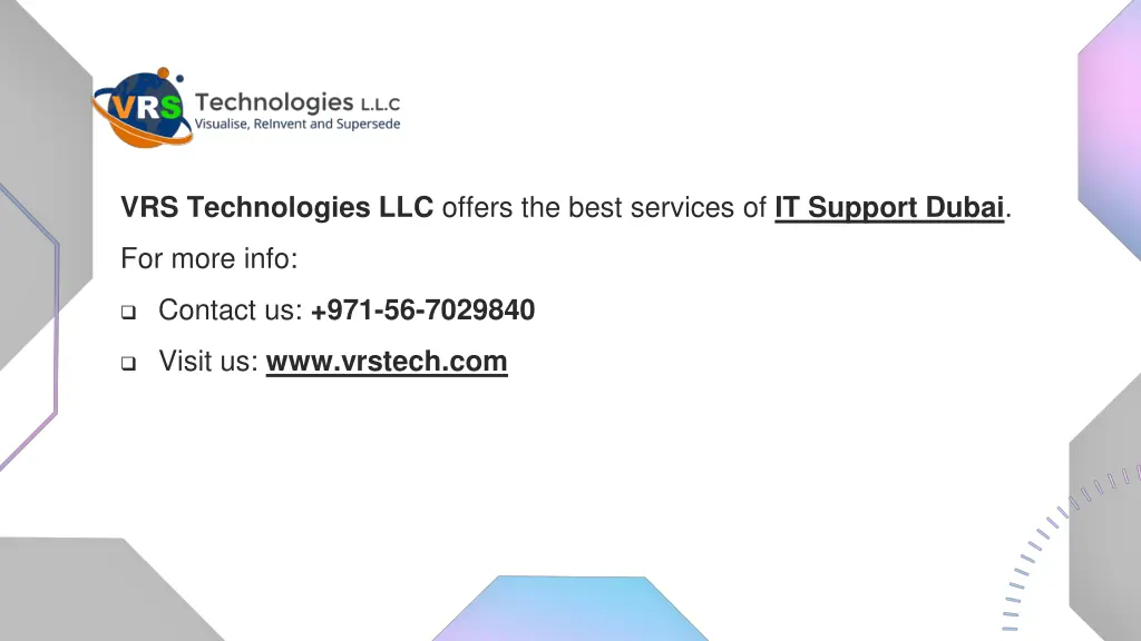 vrs technologies llc offers the best services