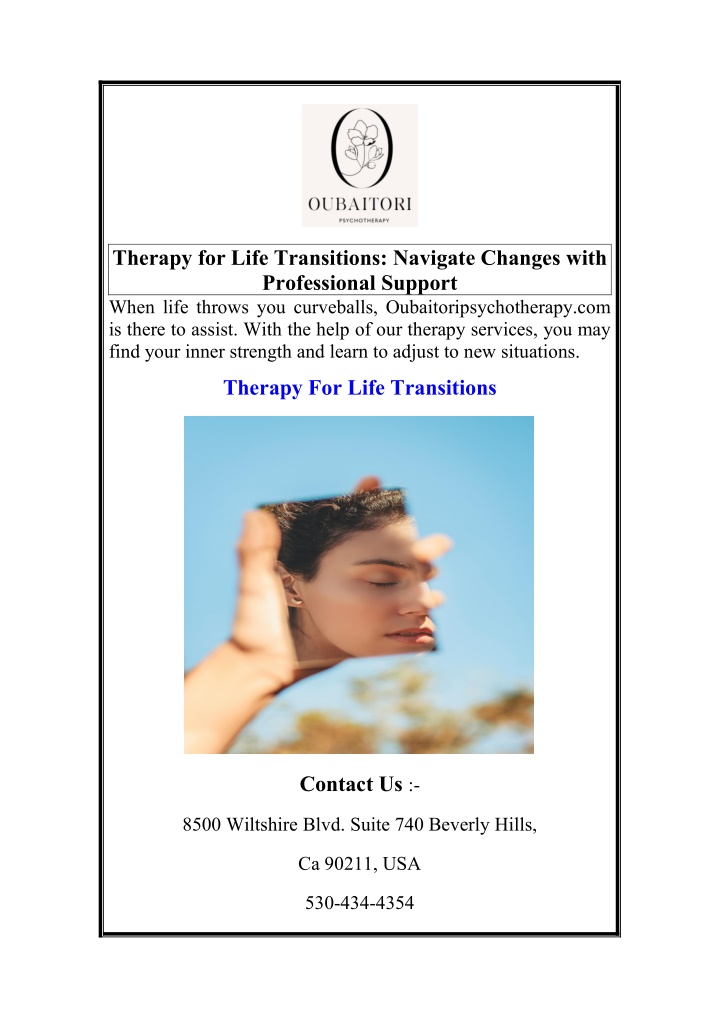 therapy for life transitions navigate changes