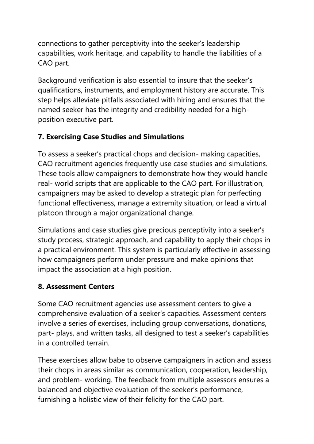 connections to gather perceptivity into