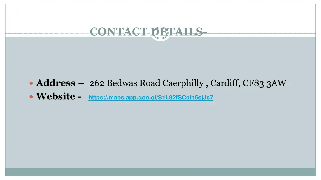 contact details