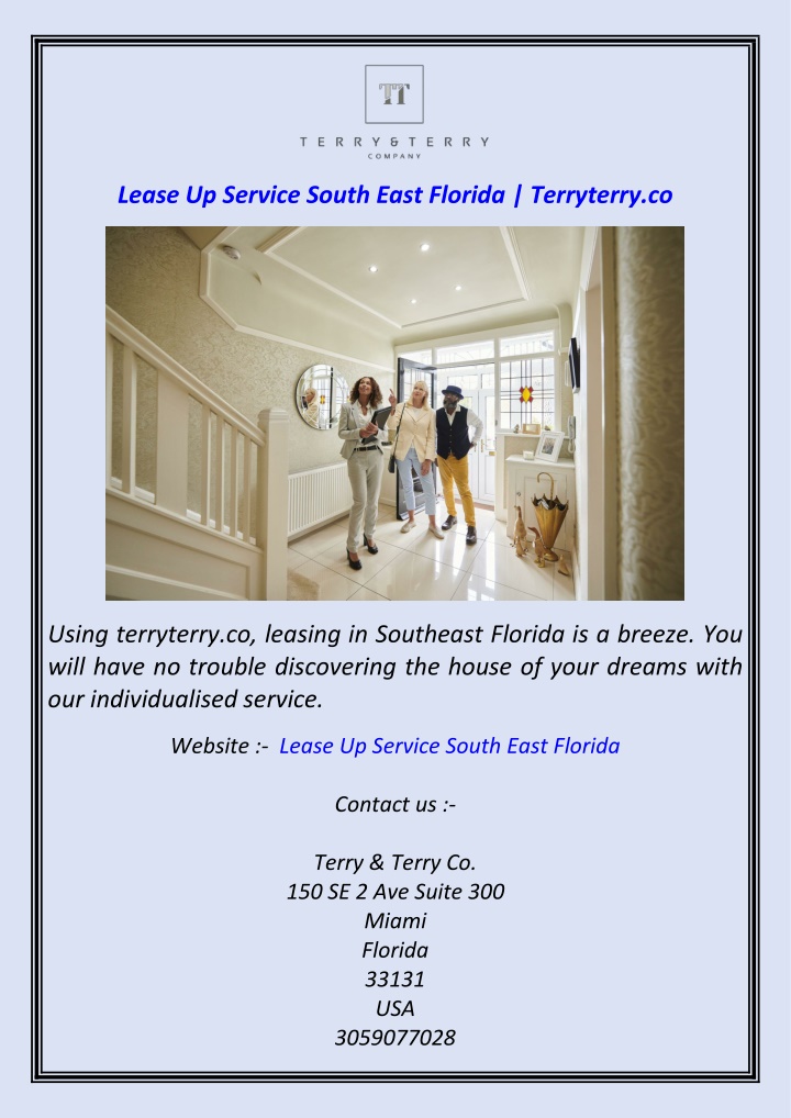 lease up service south east florida terryterry co