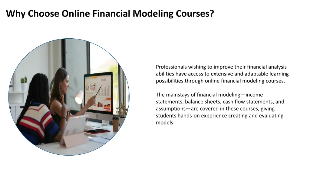 why choose online financial modeling courses