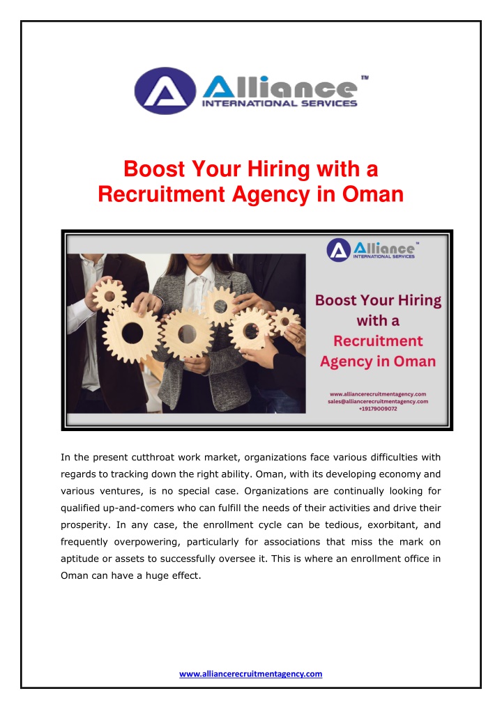 boost your hiring with a recruitment agency