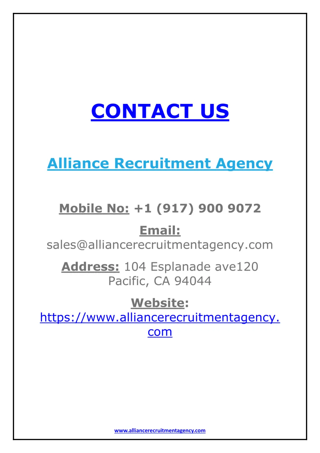 contact us