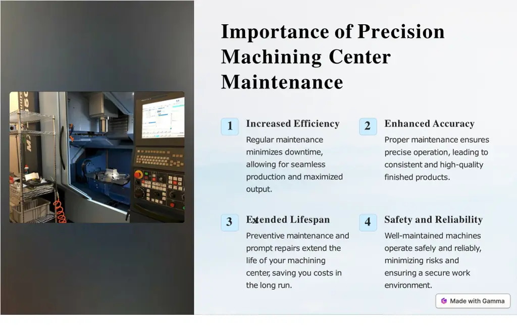 importance of precision machining center