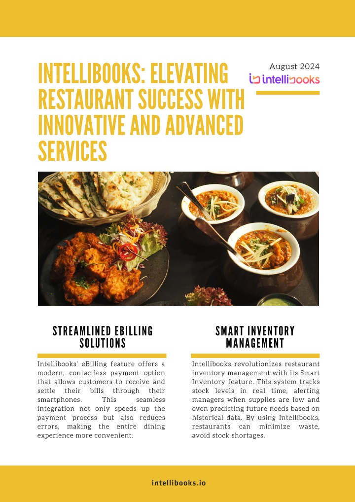 intellibooks elevating restaurant success with