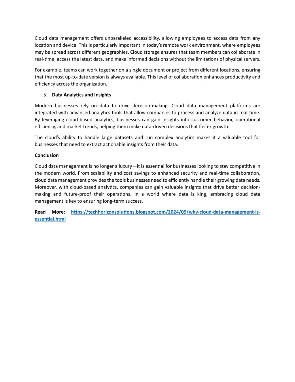 cloud data management offers unparalleled