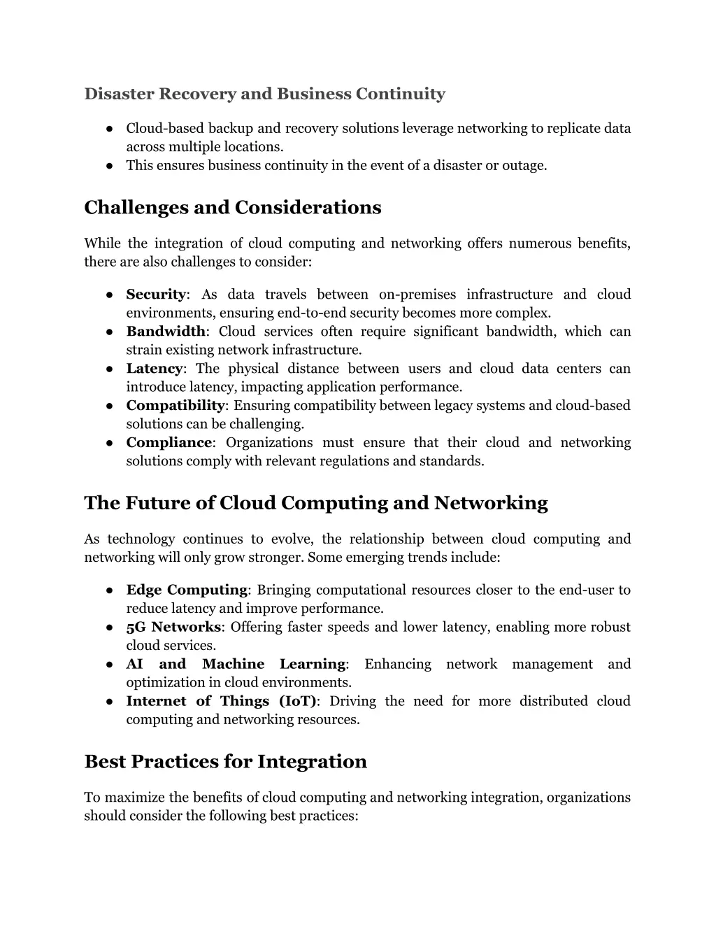 disaster recovery and business continuity