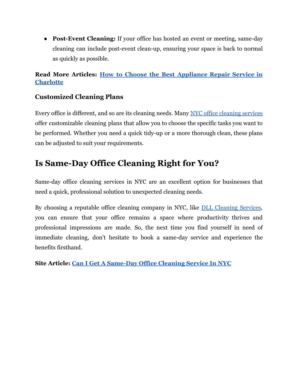 post event cleaning if your office has hosted
