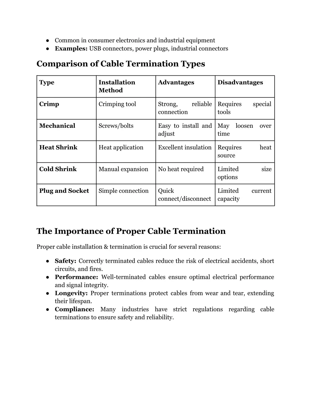 common in consumer electronics and industrial