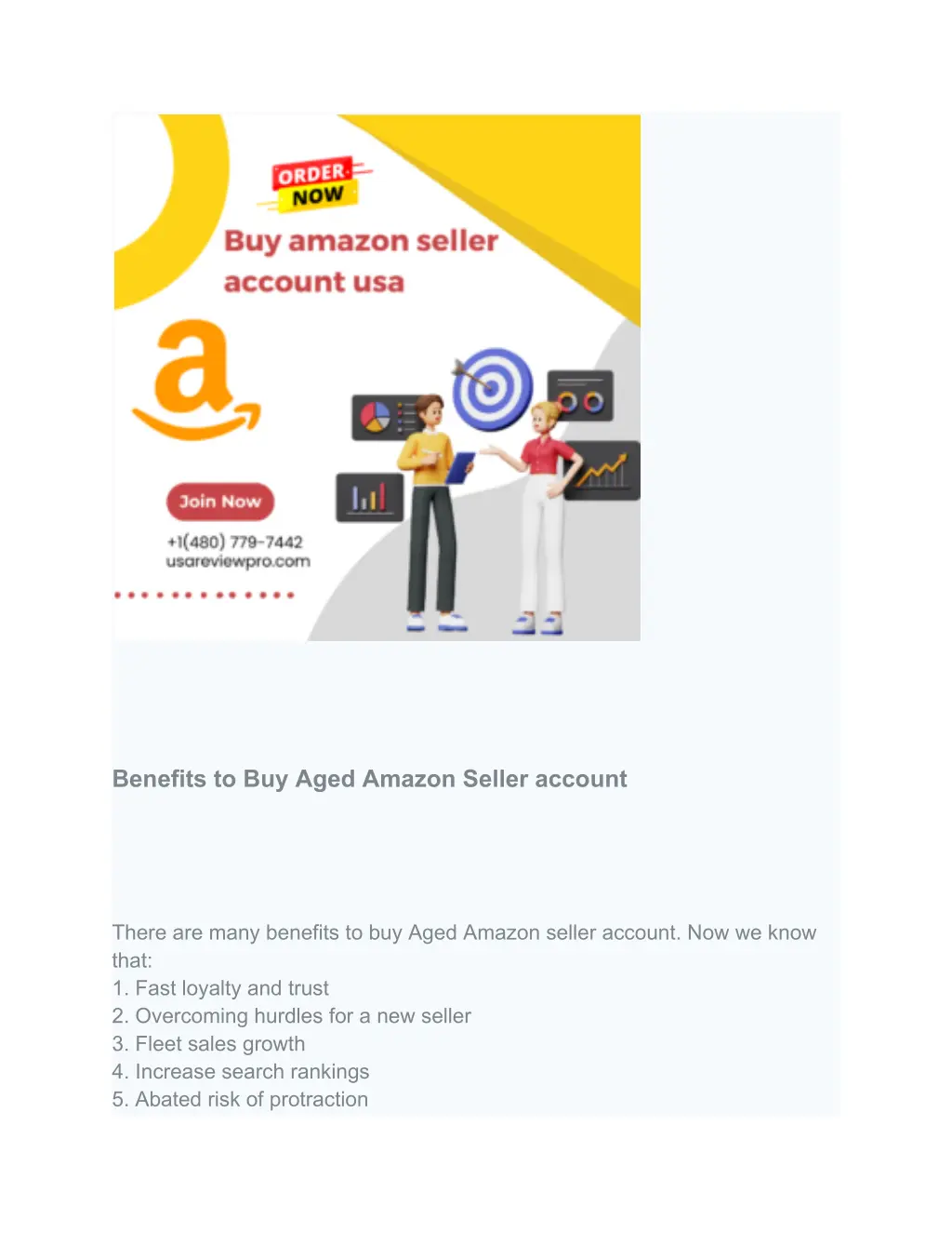 benefits to buy aged amazon seller account