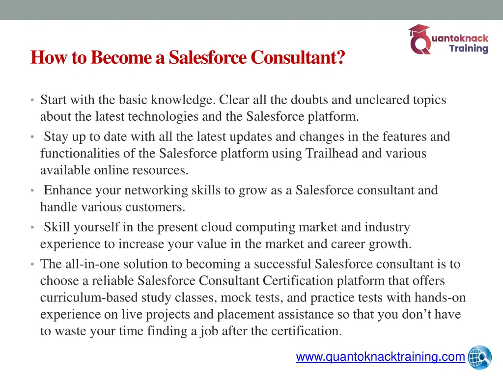 how to become a salesforce consultant