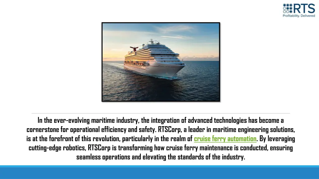 in the ever evolving maritime industry