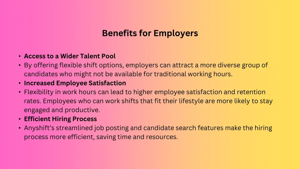 benefits for employers