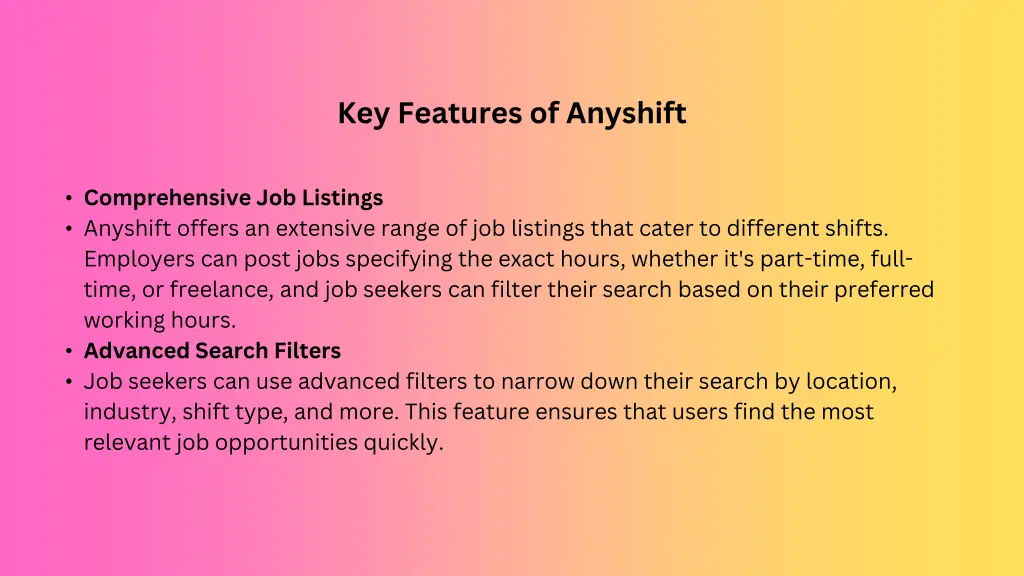 key features of anyshift