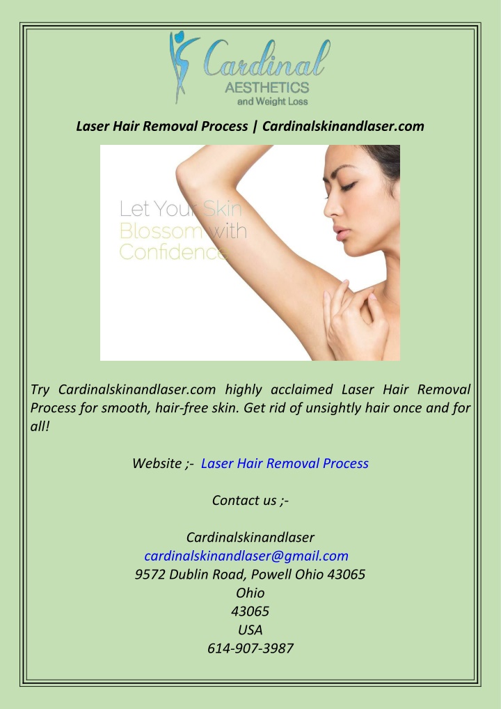 laser hair removal process cardinalskinandlaser