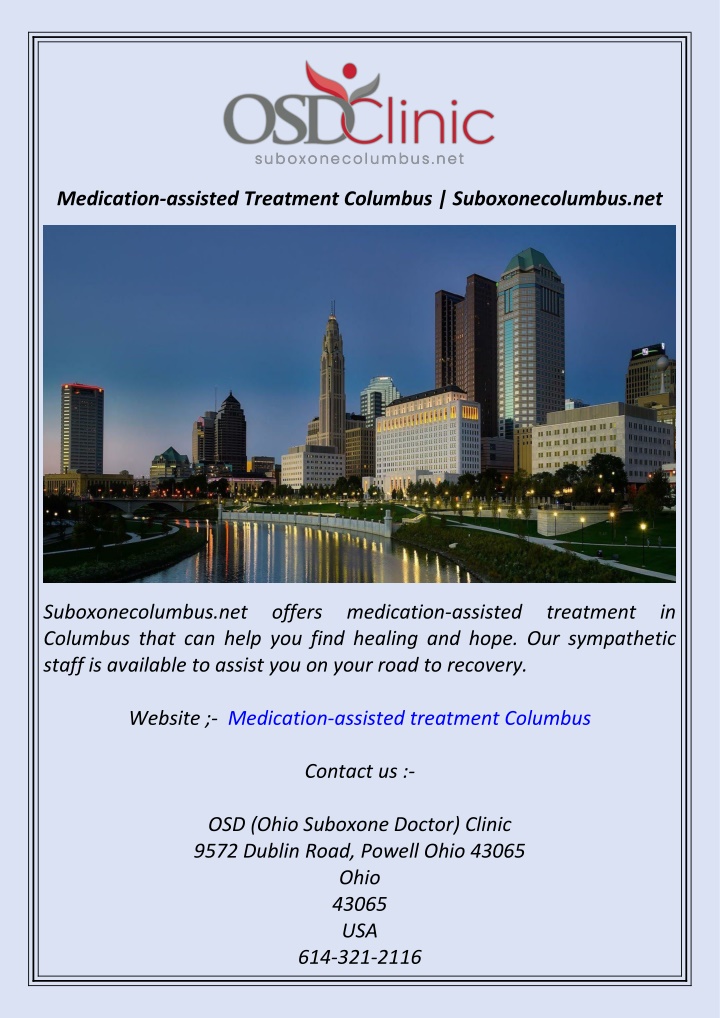 medication assisted treatment columbus