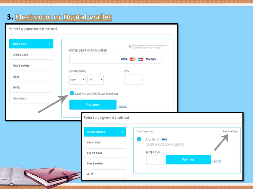 3 electronic or digital wallet 1