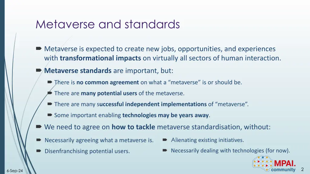 metaverse and standards