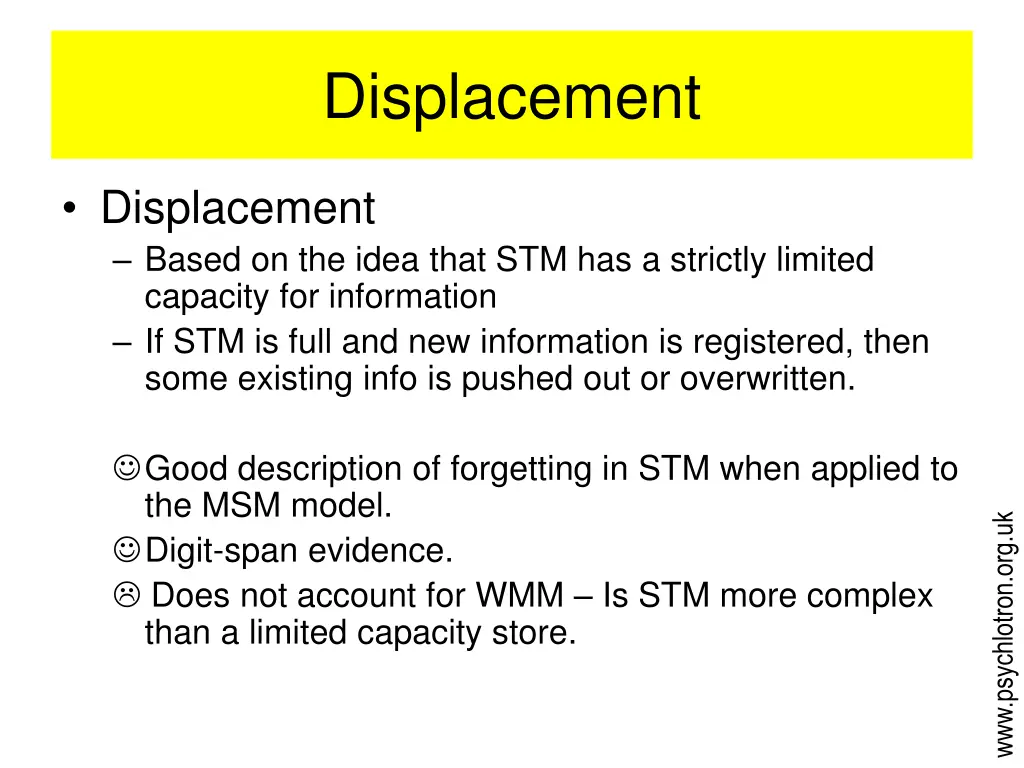 displacement