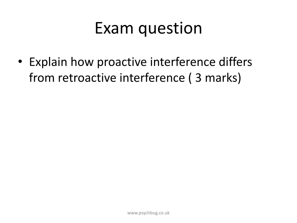 exam question