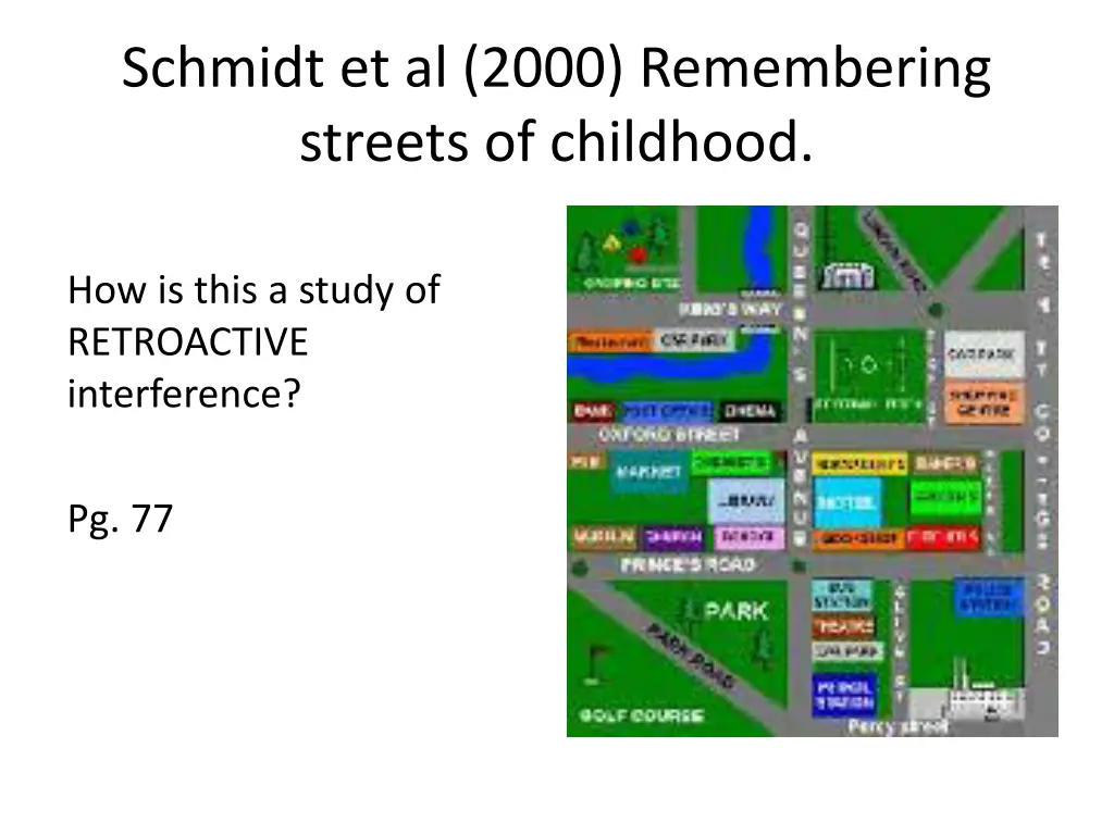 schmidt et al 2000 remembering streets