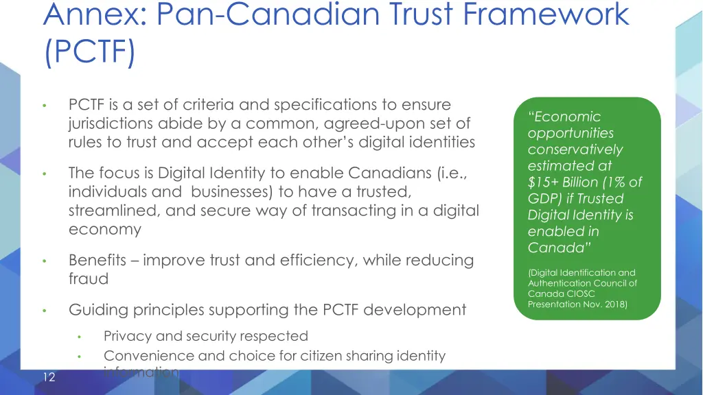 annex pan canadian trust framework pctf