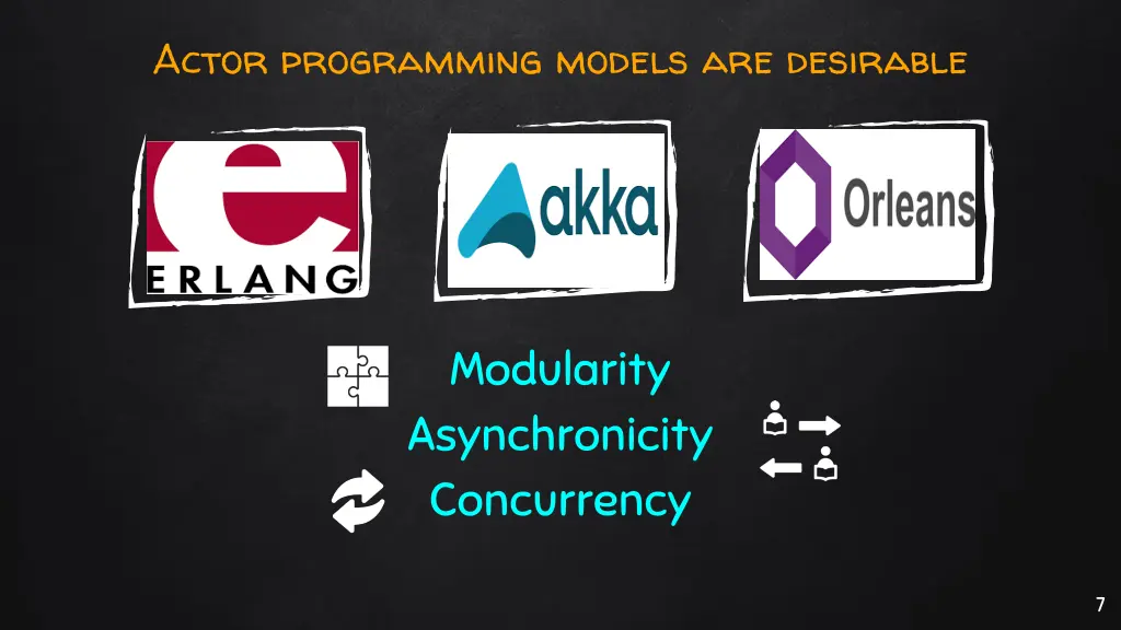 actor programming models are desirable