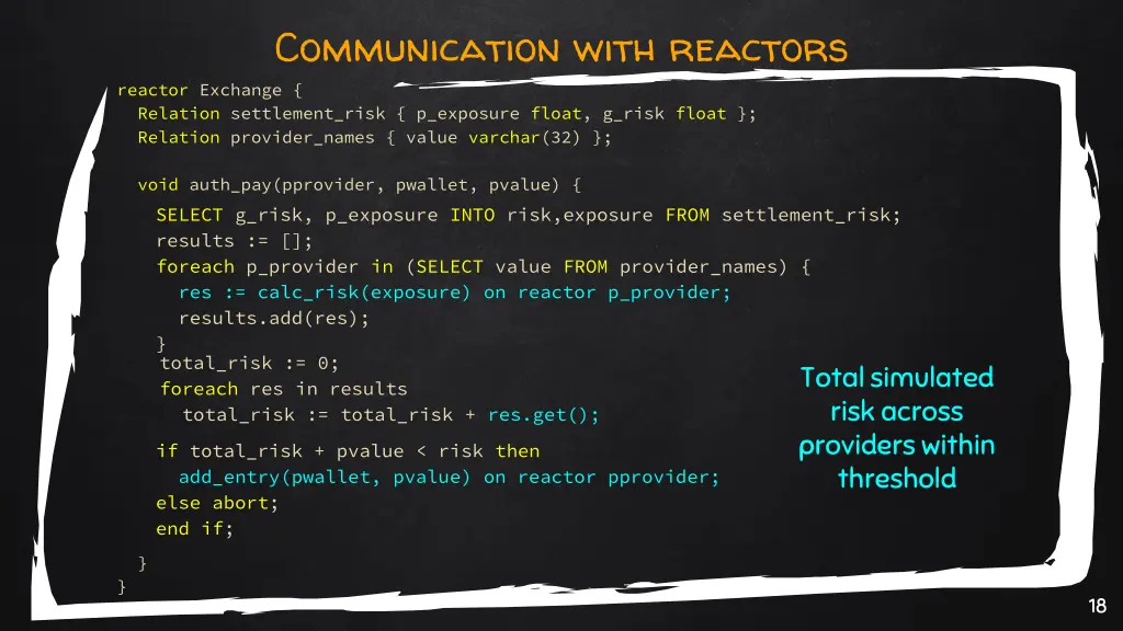 communication with reactors 1