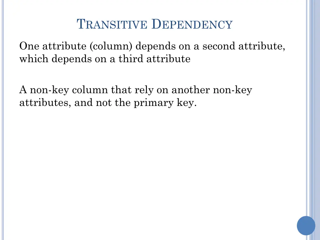 t ransitive d ependency