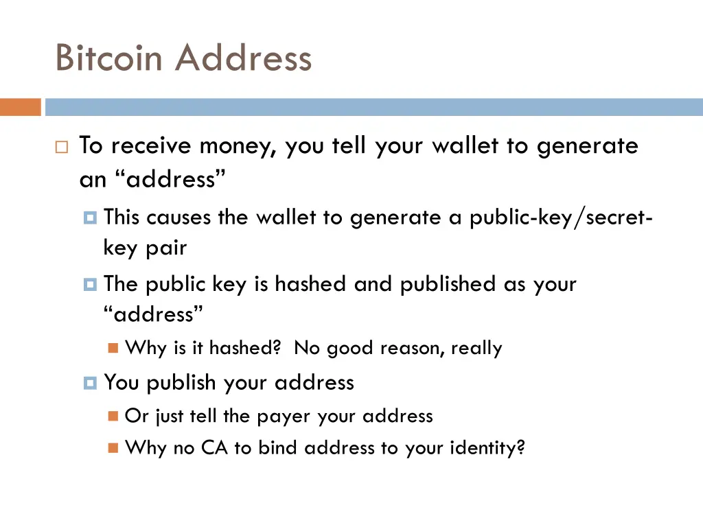 bitcoin address