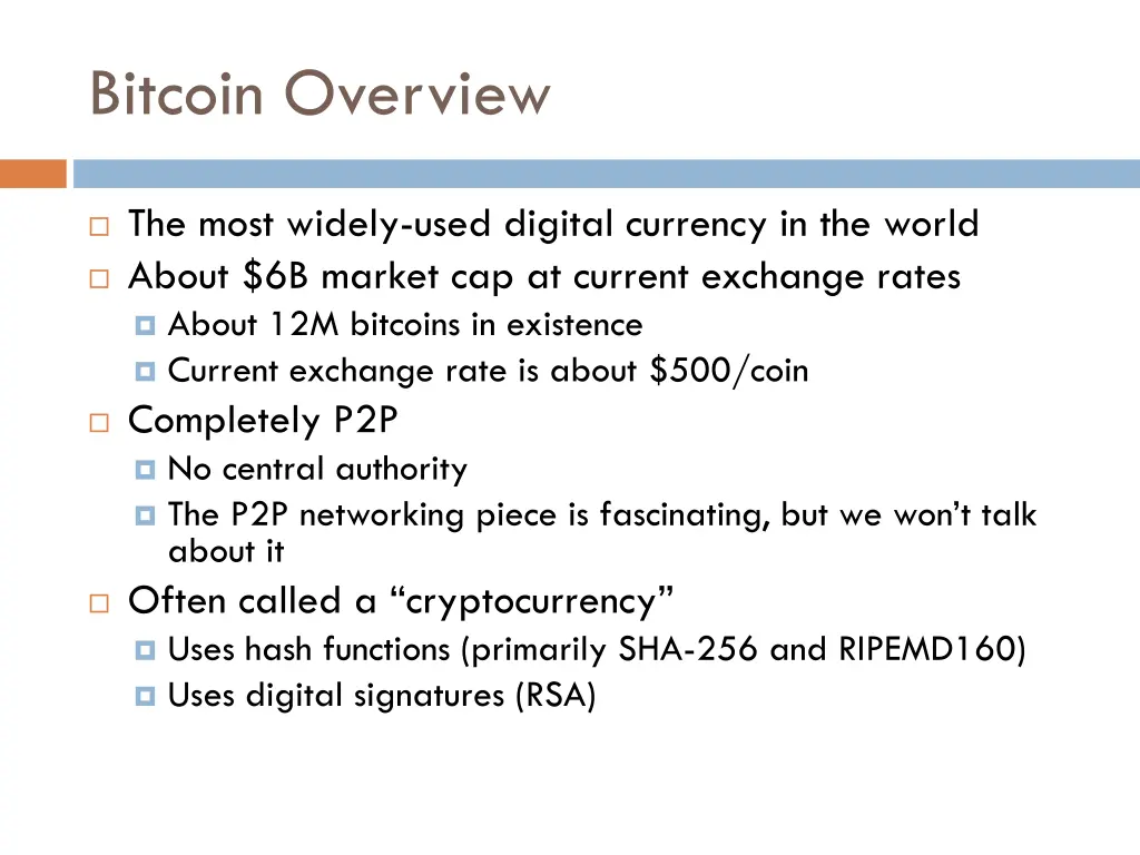 bitcoin overview