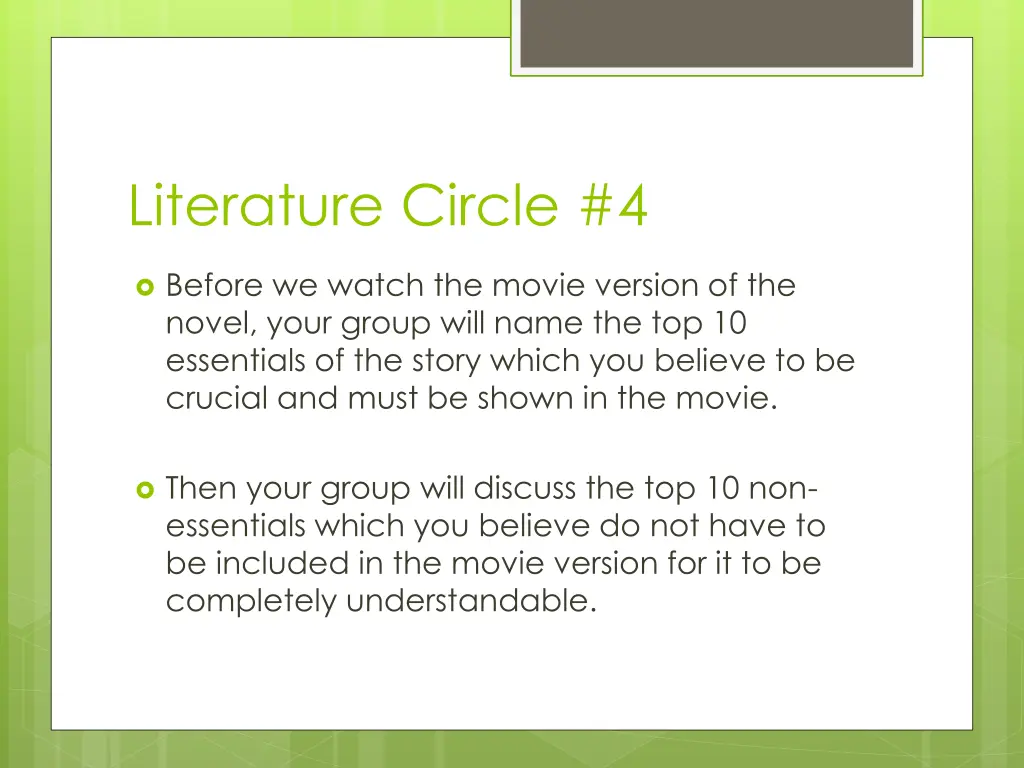 literature circle 4