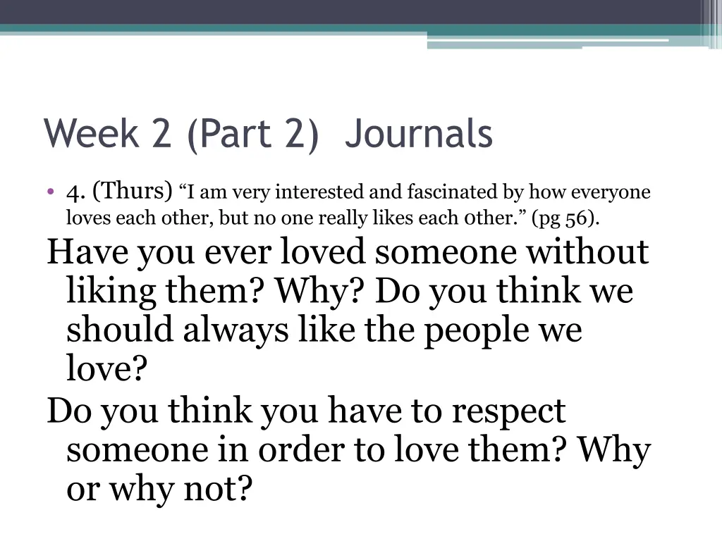 week 2 part 2 journals 3