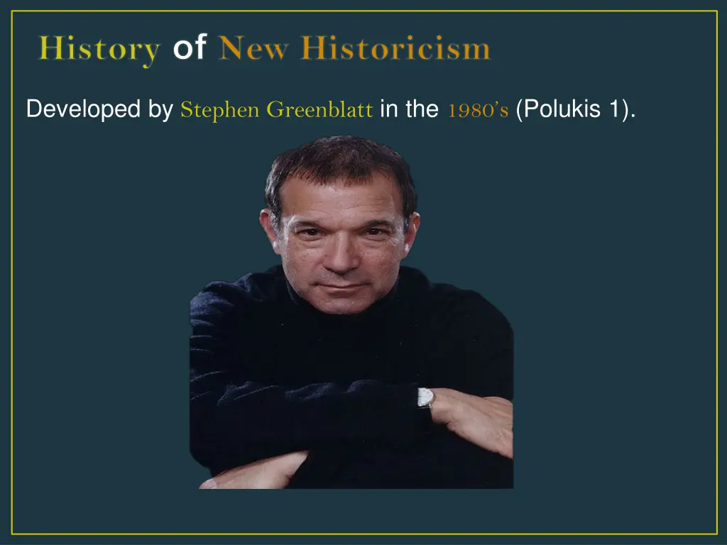 history of new historicism