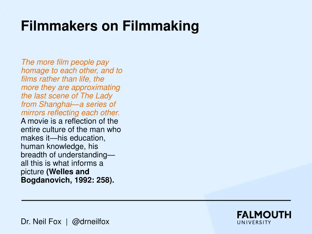 filmmakers on filmmaking 3