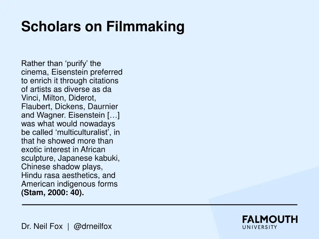 scholars on filmmaking 2