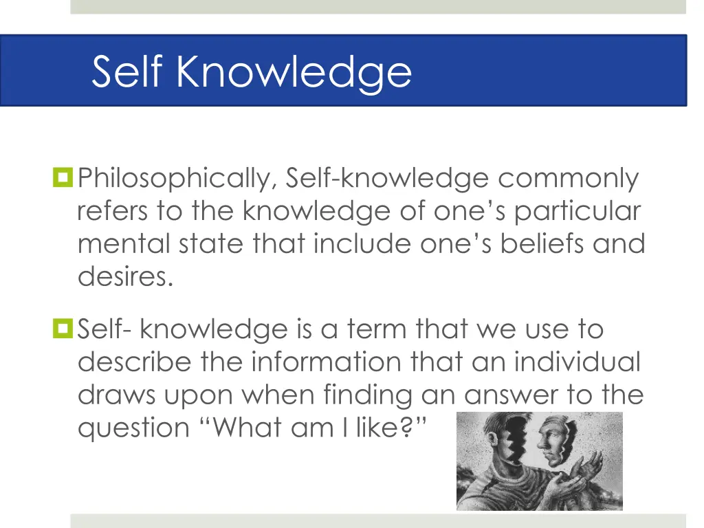 self knowledge