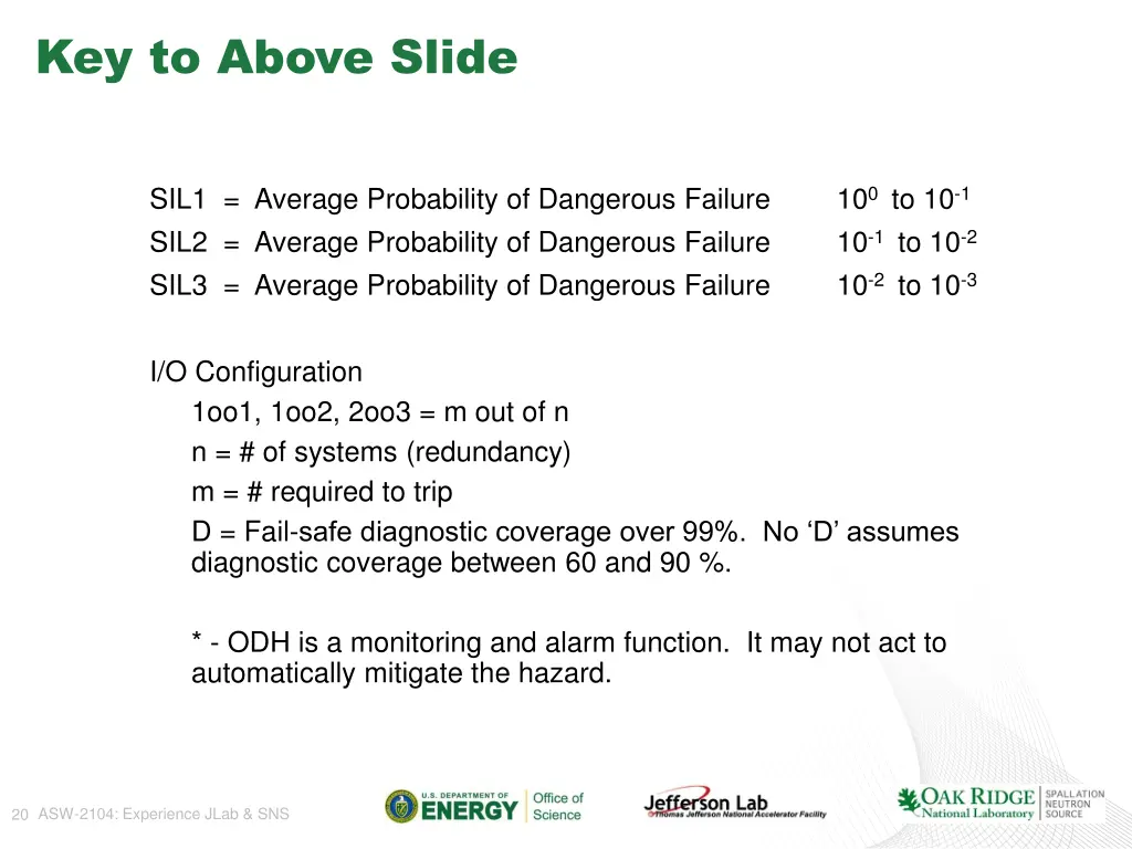 key to above slide