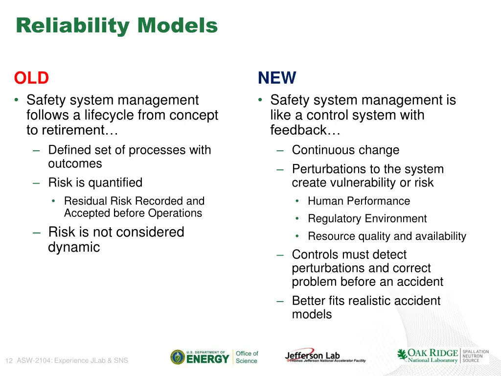 reliability models