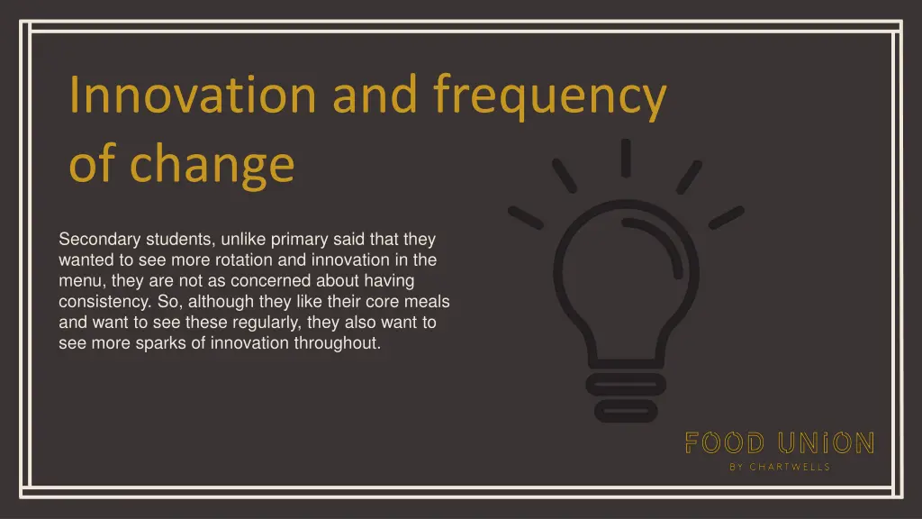 innovation and frequency of change