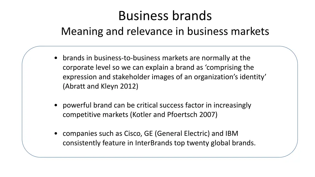 business brands