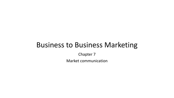 business to business marketing