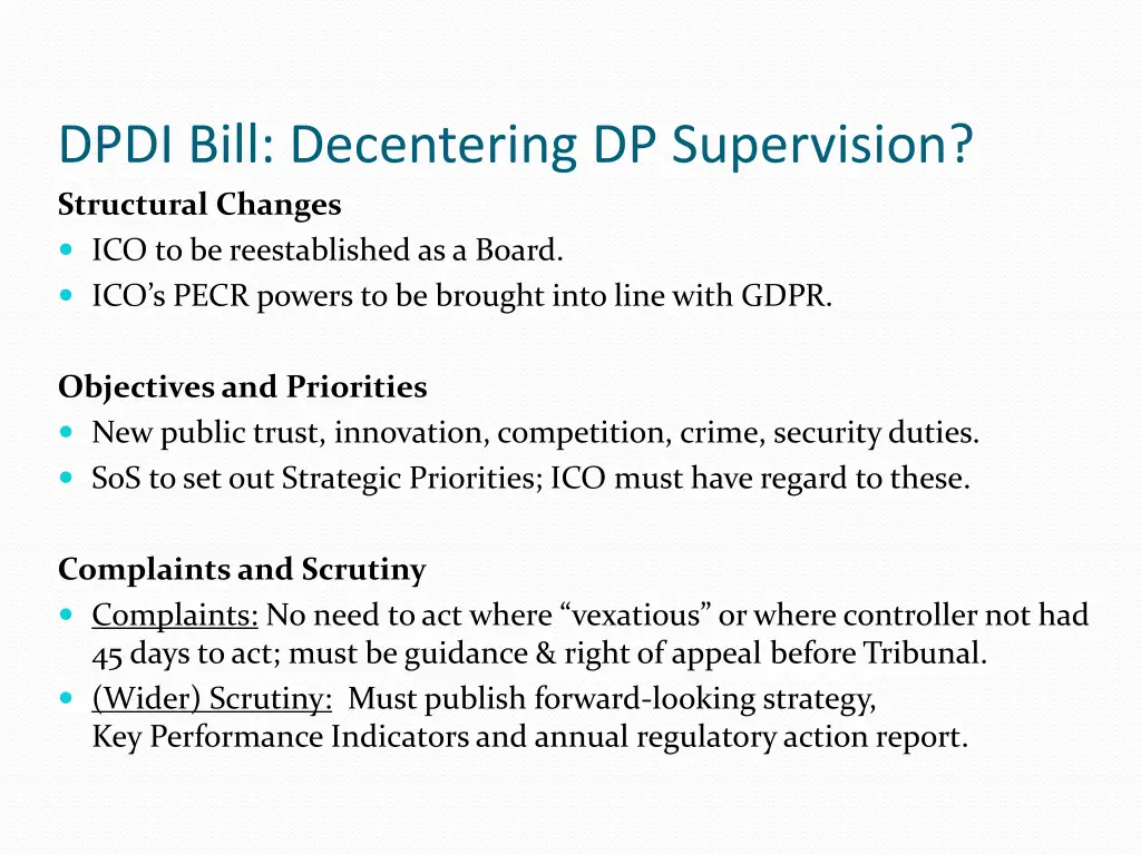 dpdi bill decentering dp supervision structural