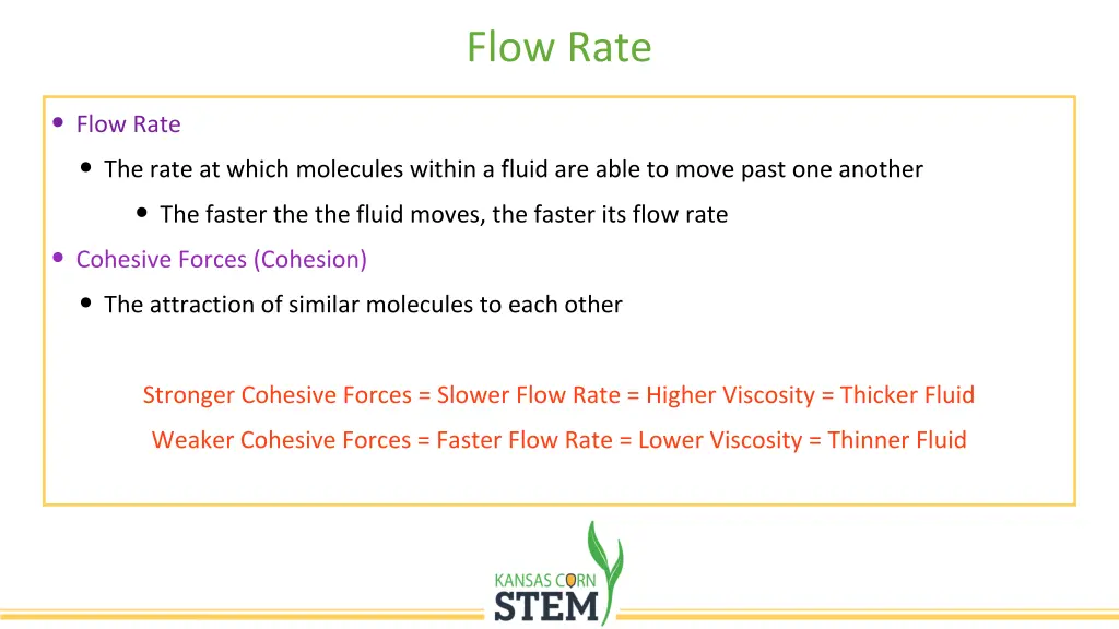 flow rate