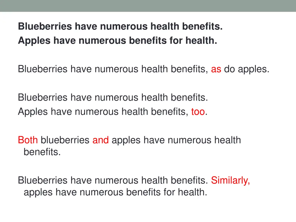 blueberries have numerous health benefits apples