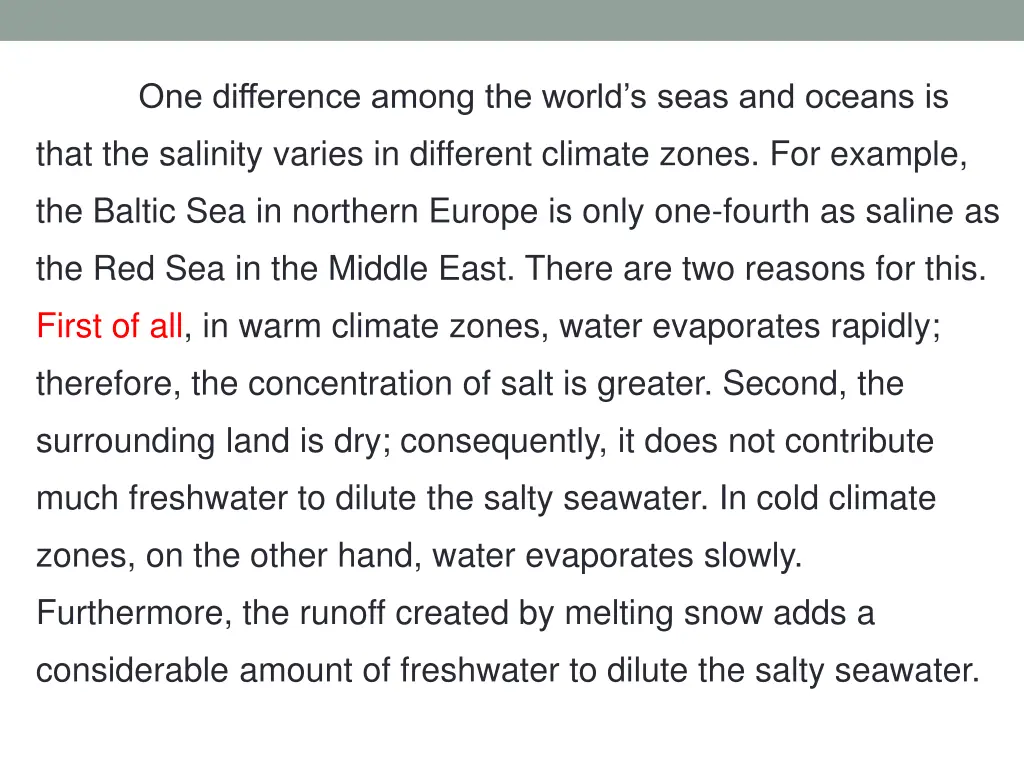 one difference among the world s seas and oceans 3