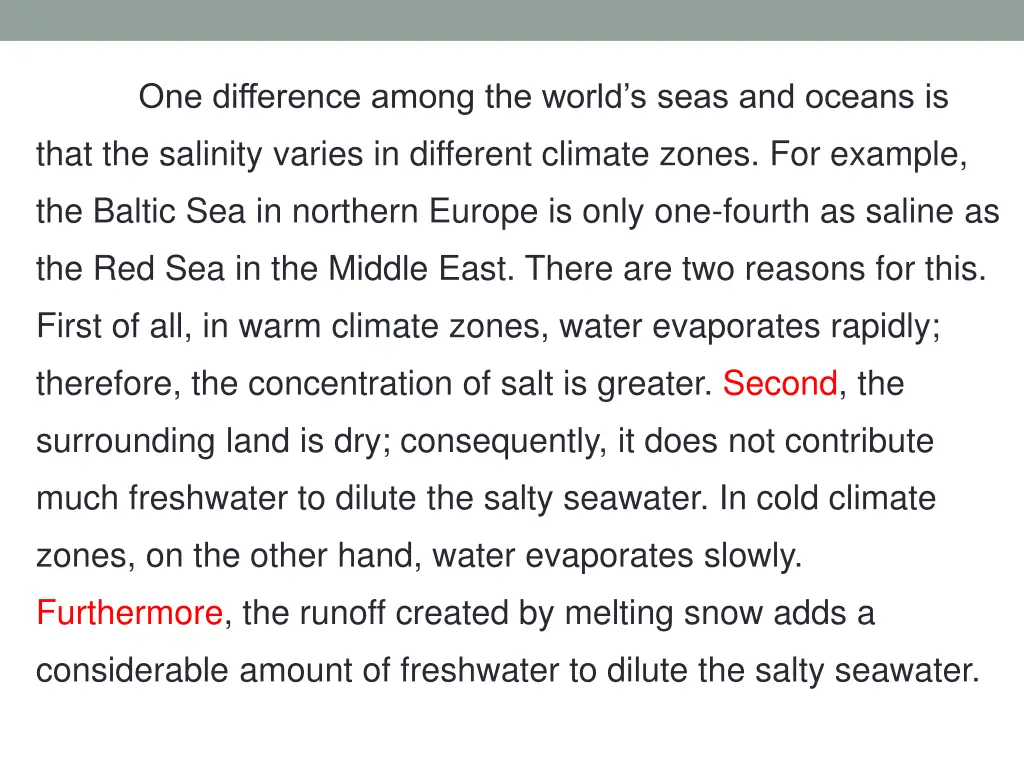 one difference among the world s seas and oceans 4