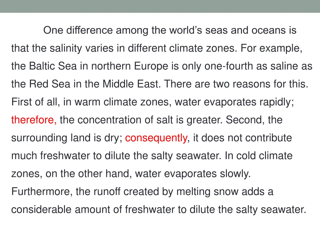 one difference among the world s seas and oceans 5