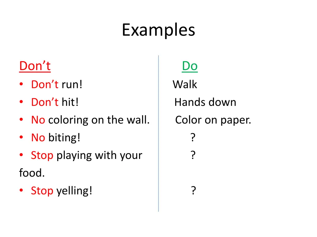 examples